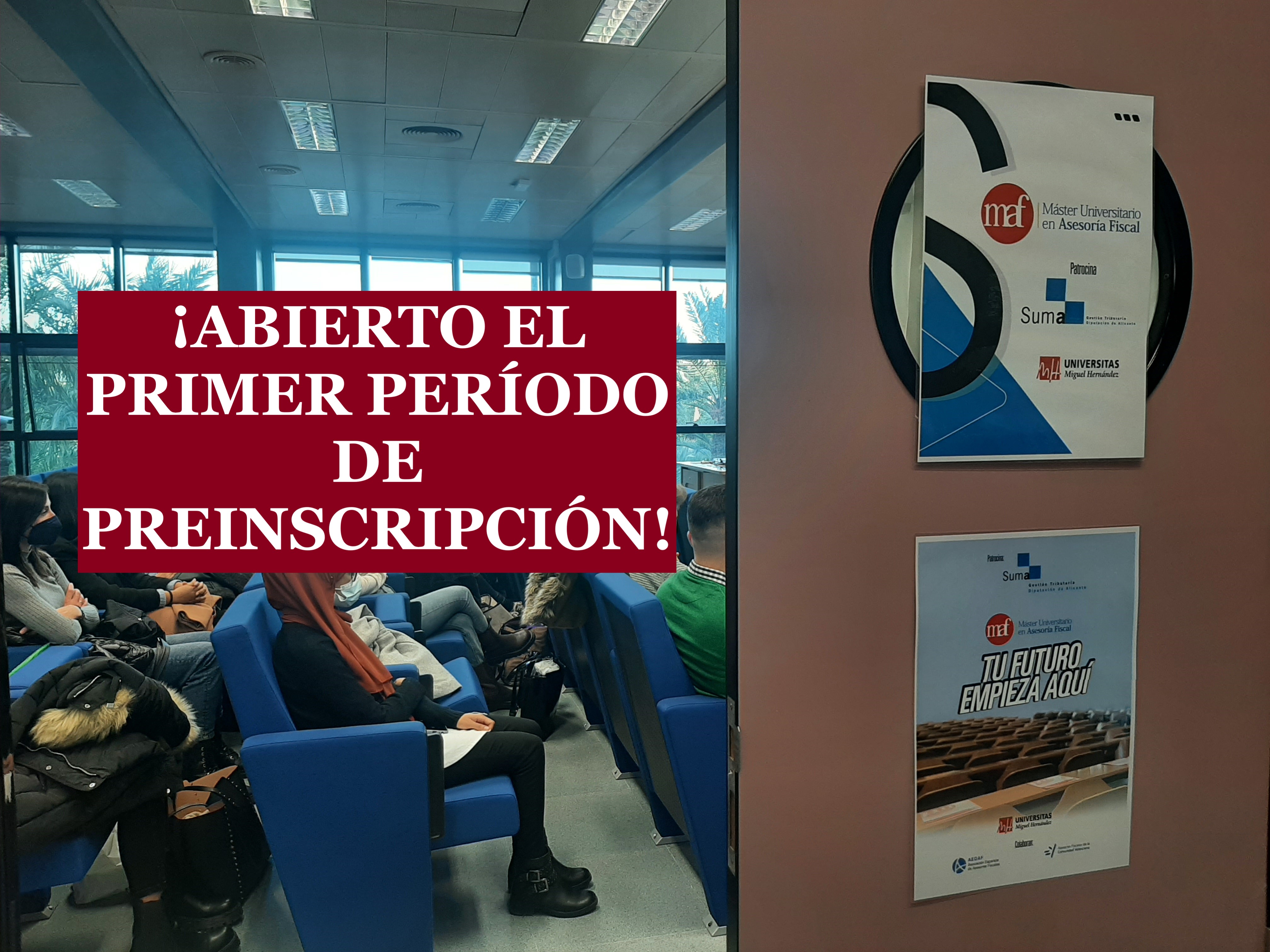 ¡Abierto el primer período de preinscripción!