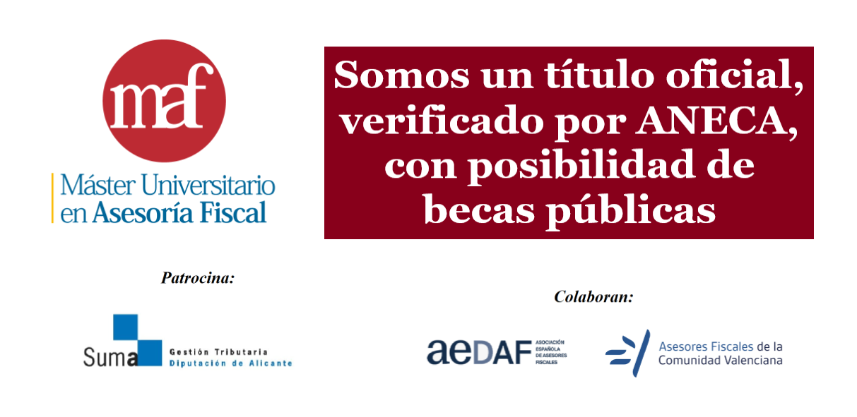 #RAZONESMAF: Somos un título oficial, verificado por ANECA, con posibilidad de acceso a becas públicas.