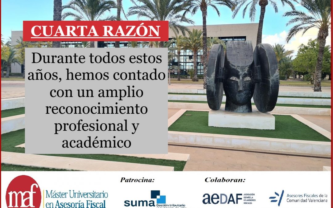 #RAZONESMAF: Contamos con un amplio reconocimiento profesional y académico