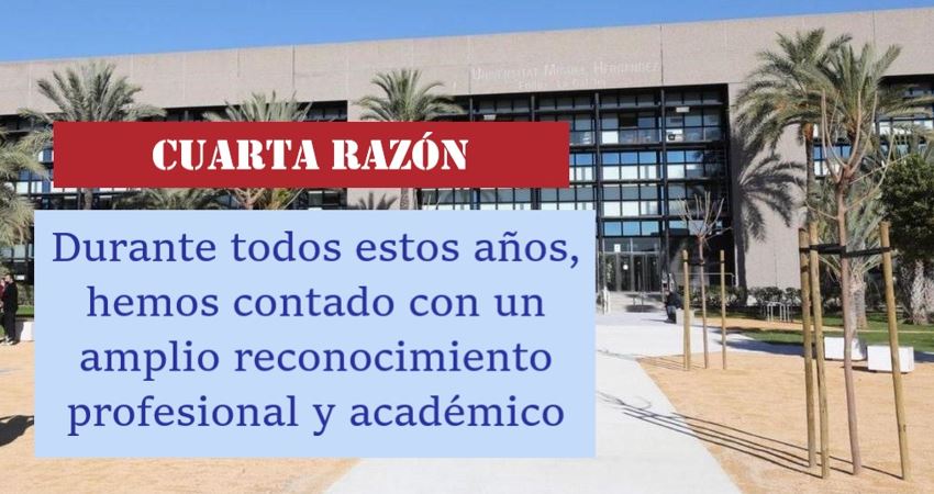 #RAZONESMAF: Contamos con un amplio reconocimiento profesional y académico.