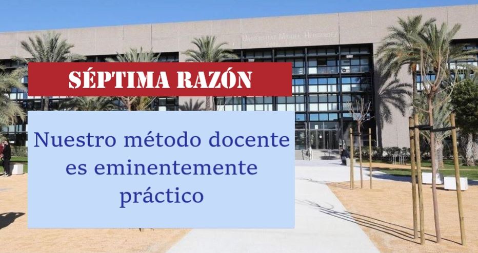 #RAZONESMAF: Nuestro método docente es eminentemente práctico