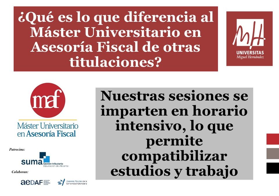 #ELMAFMARCALADIFERENCIA: Nuestras sesiones se imparten en horario intensivo