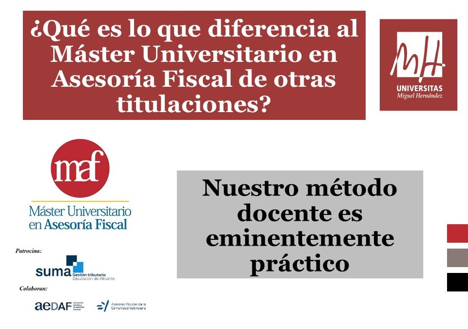 #ELMAFMARCALADIFERENCIA: Nuestro método docente es eminentemente práctico